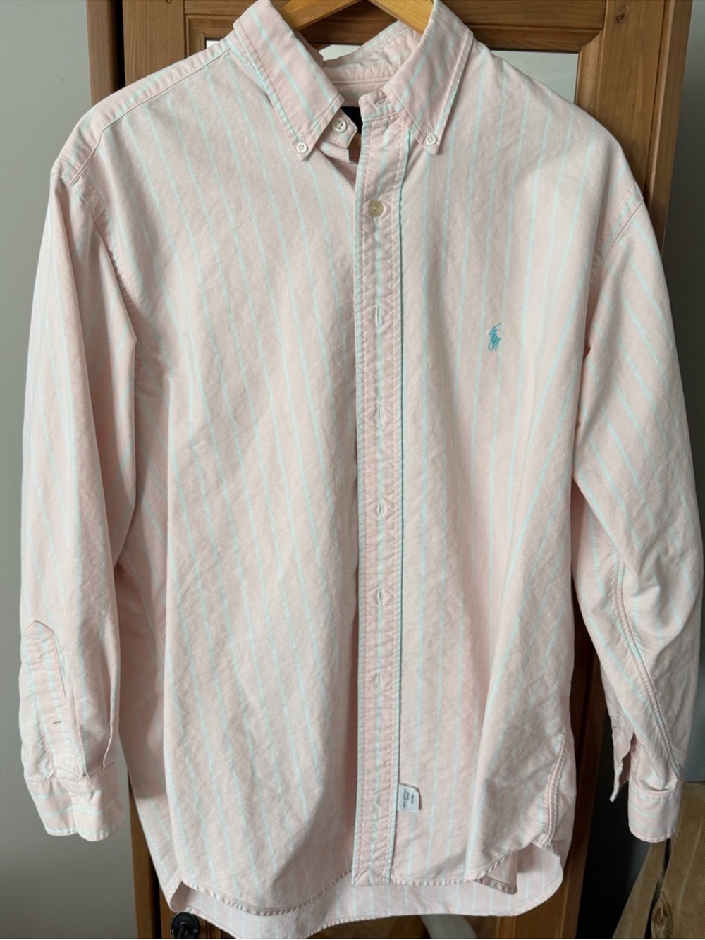 Polo Ralph Lauren Light Pink Stripe Button-Down Shirt